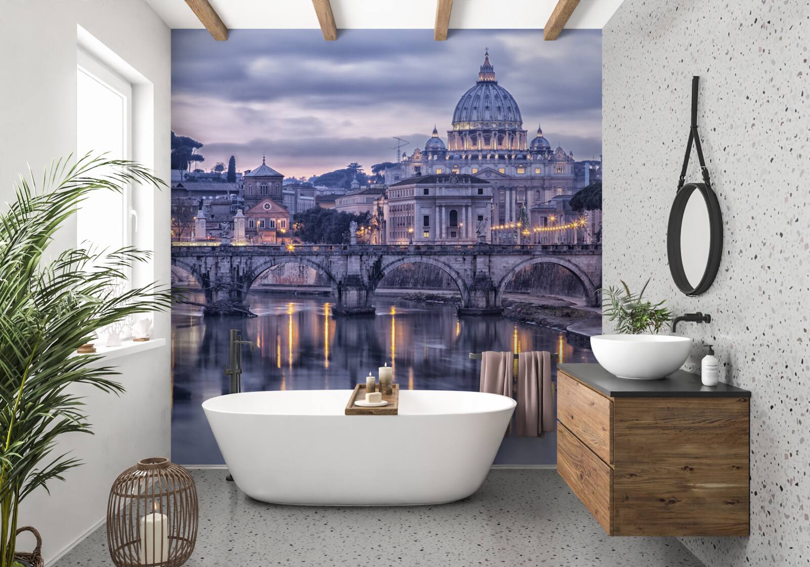 Fotobehang de schemering van rome