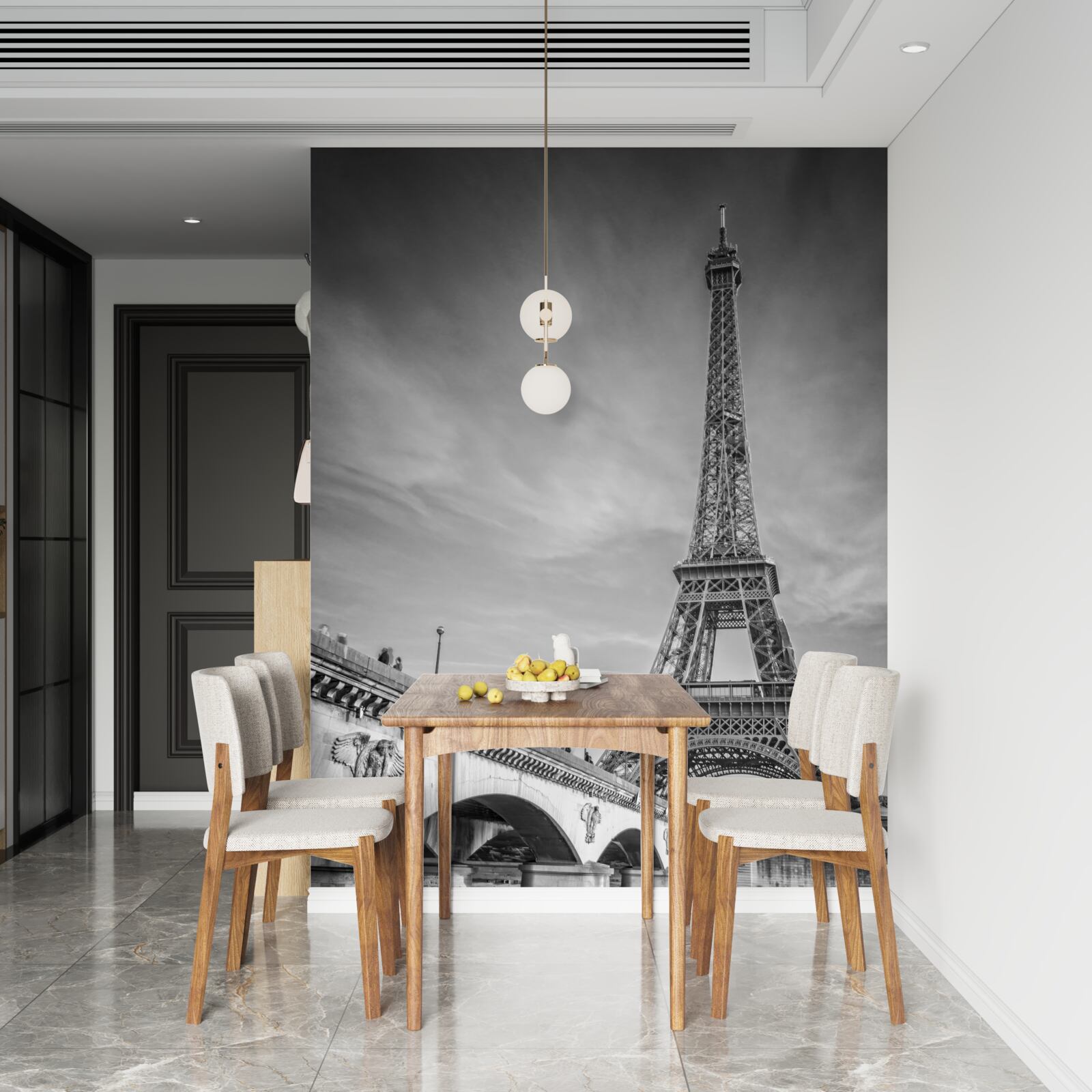 Fotobehang de manier om de eifel te bezoeken