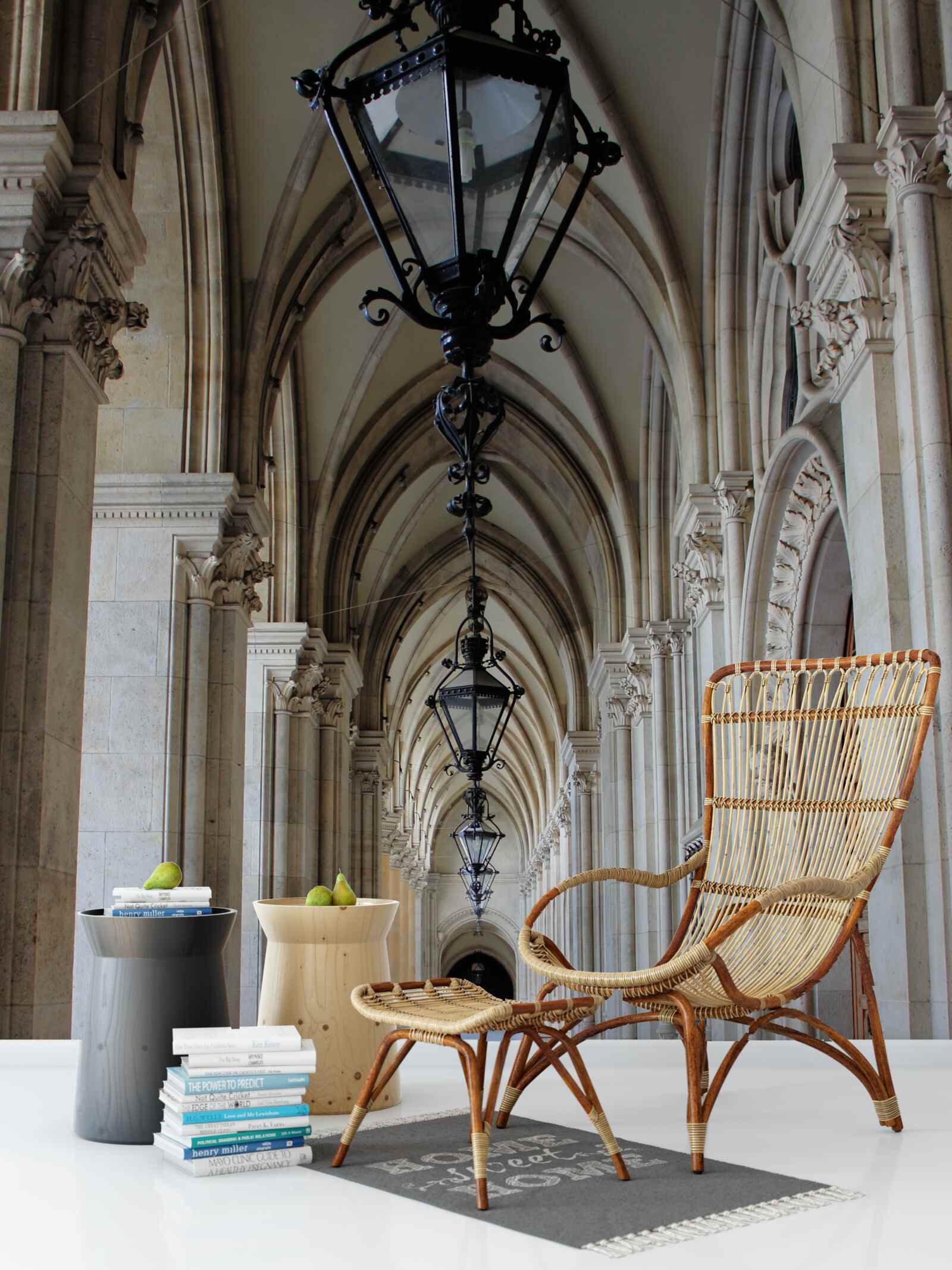 Fotobehang gotische bogen van de stad wenen