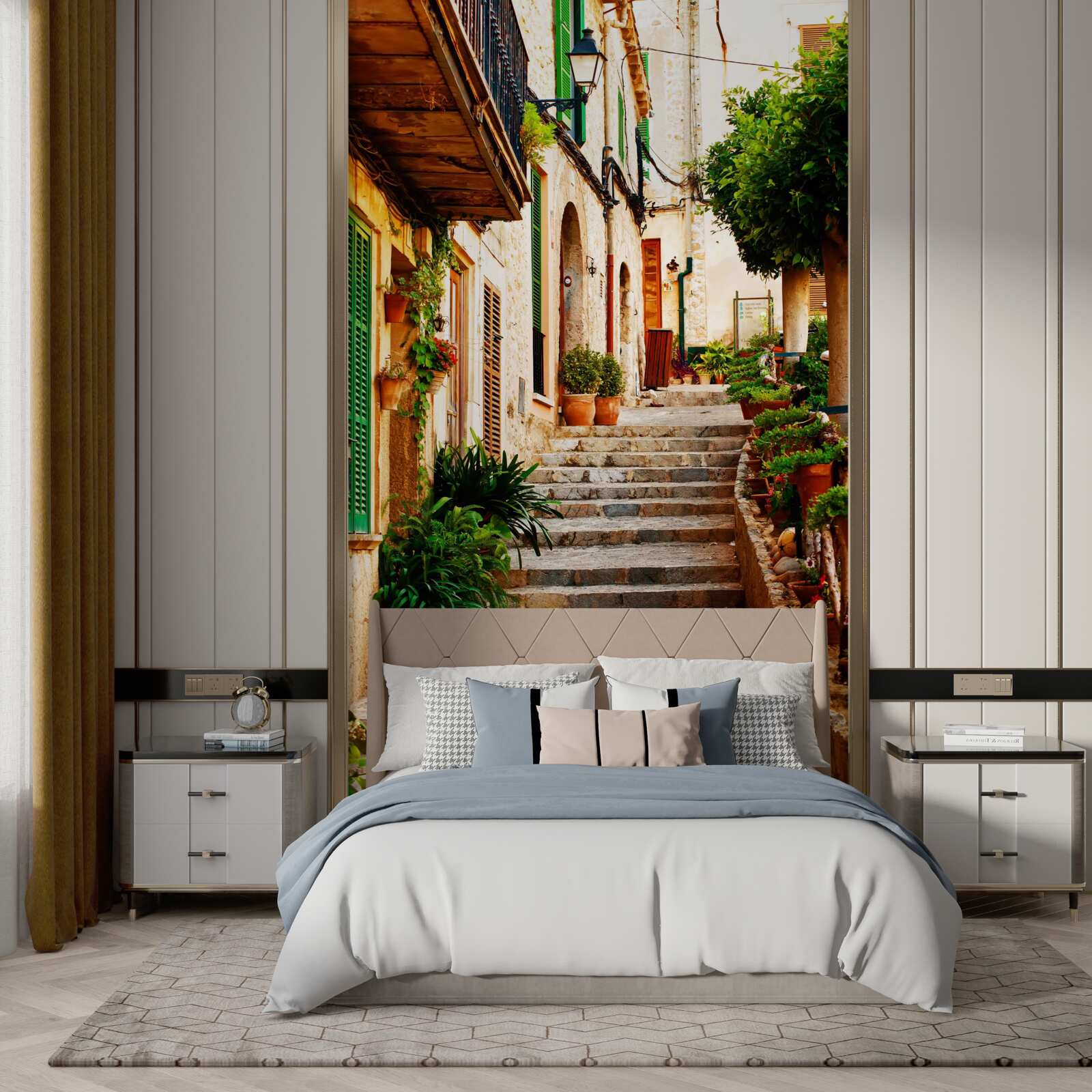 Fotobehang stenen trap voor privéwoningen