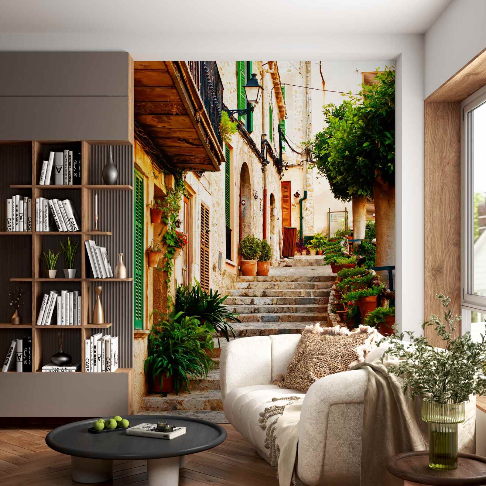 Fotobehang stenen trap voor privéwoningen