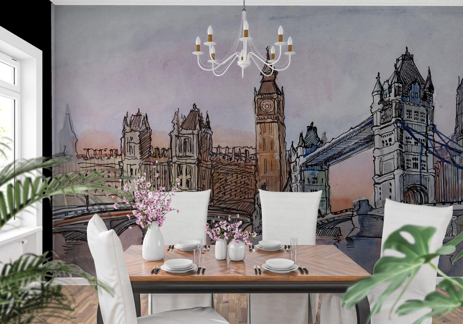 Fotobehang iconische monumenten van groot-brittannië