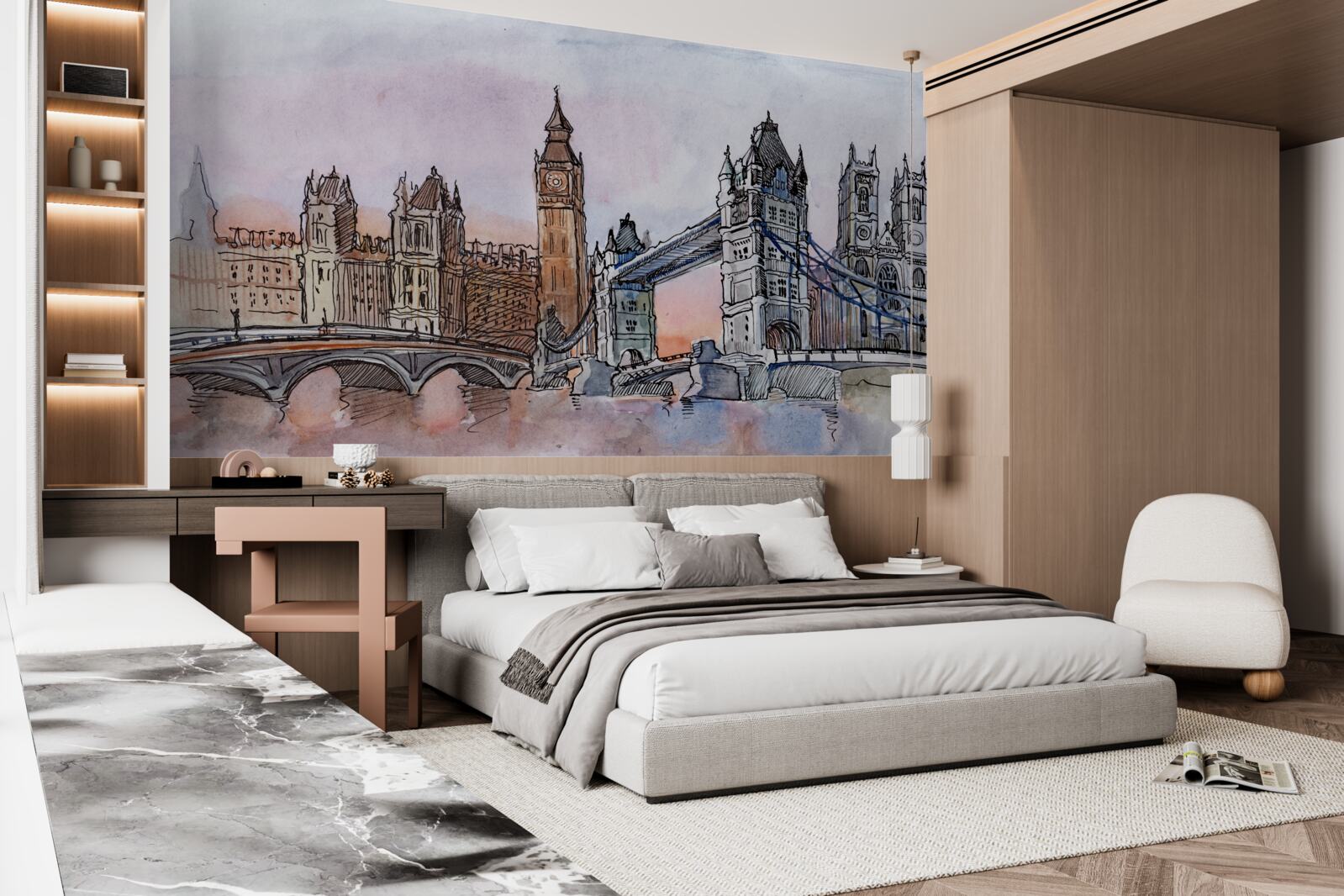 Fotobehang iconische monumenten van groot-brittannië