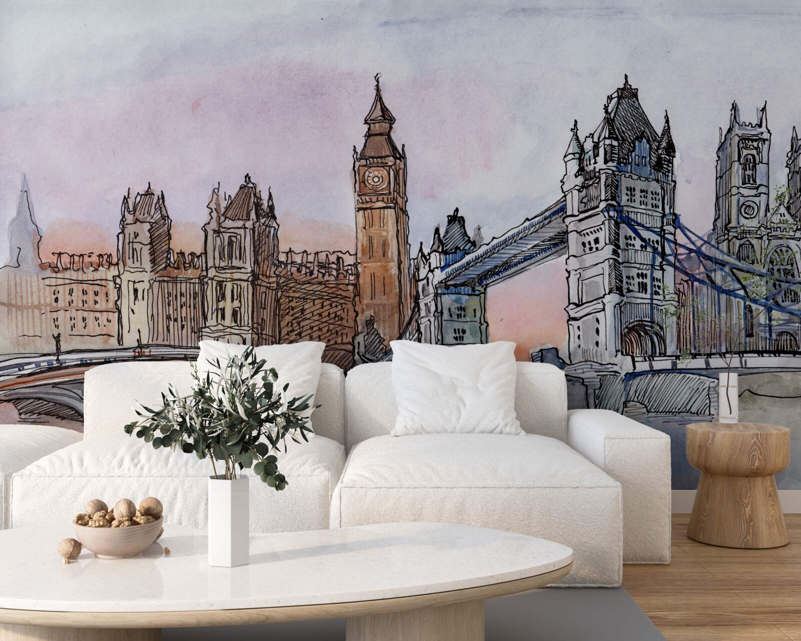 Fotobehang iconische monumenten van groot-brittannië