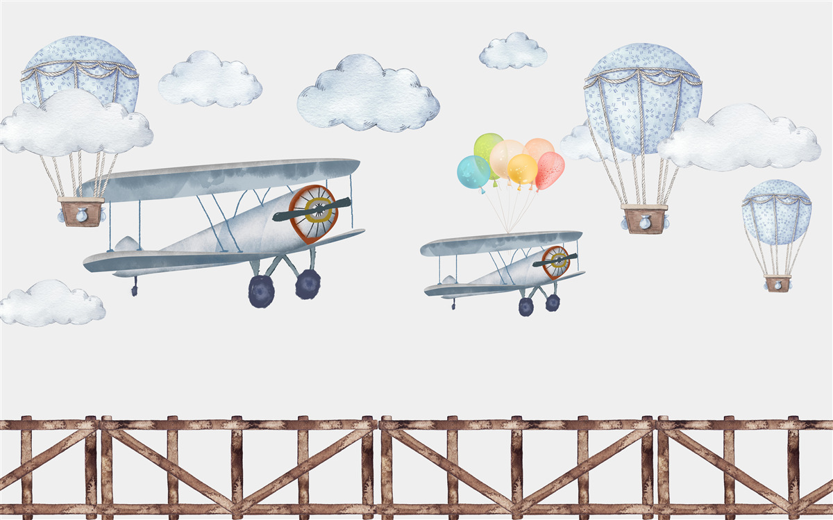 Fotobehang reis in de lucht