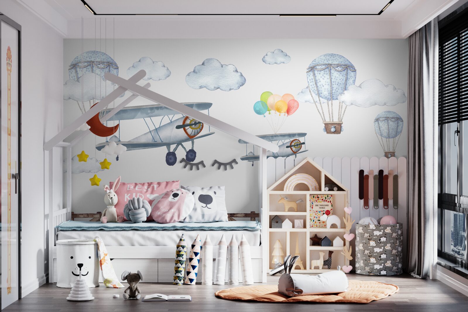 Fotobehang reis in de lucht