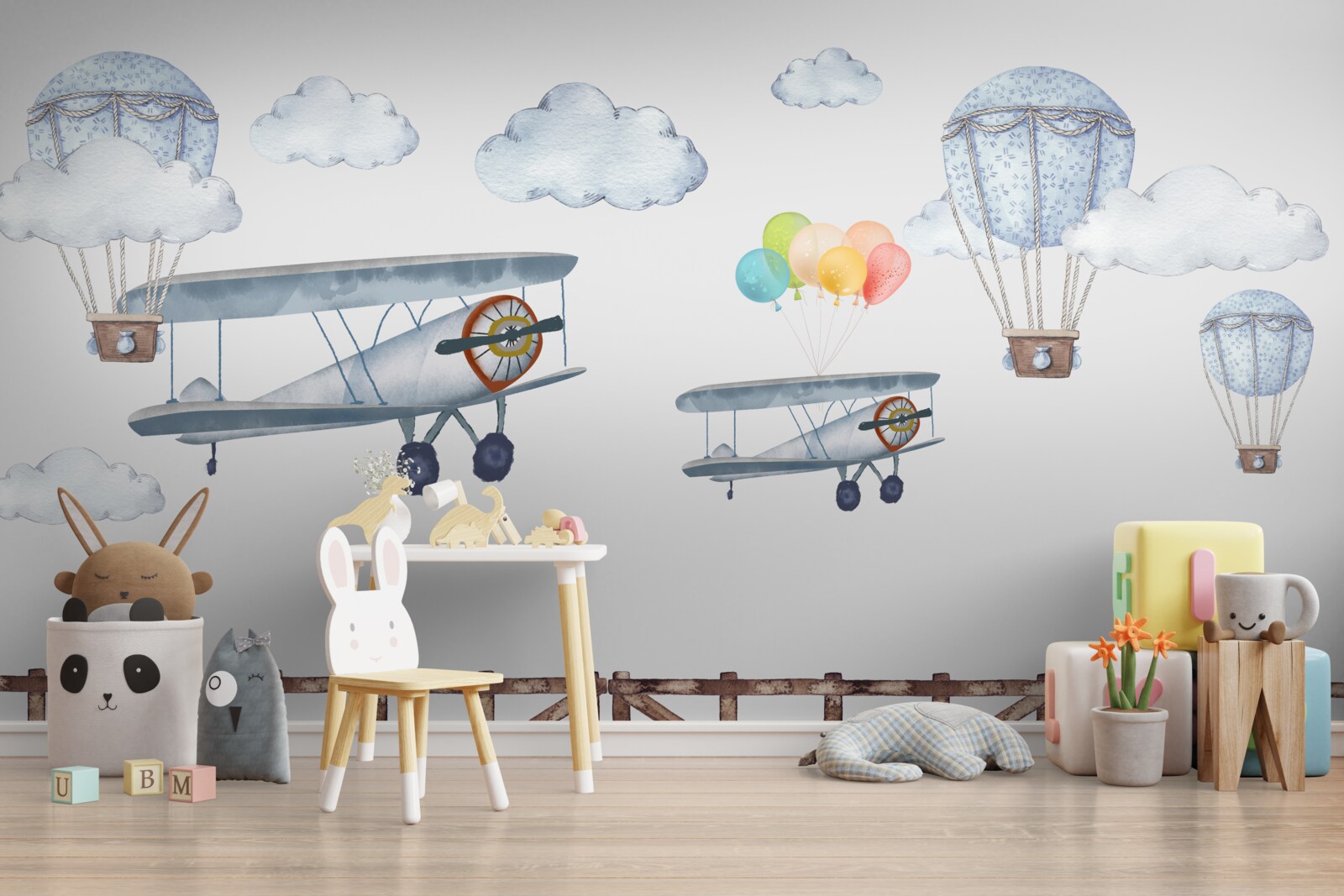 Fotobehang reis in de lucht