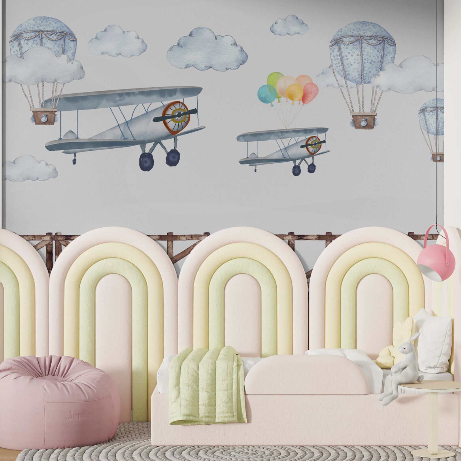 Fotobehang reis in de lucht