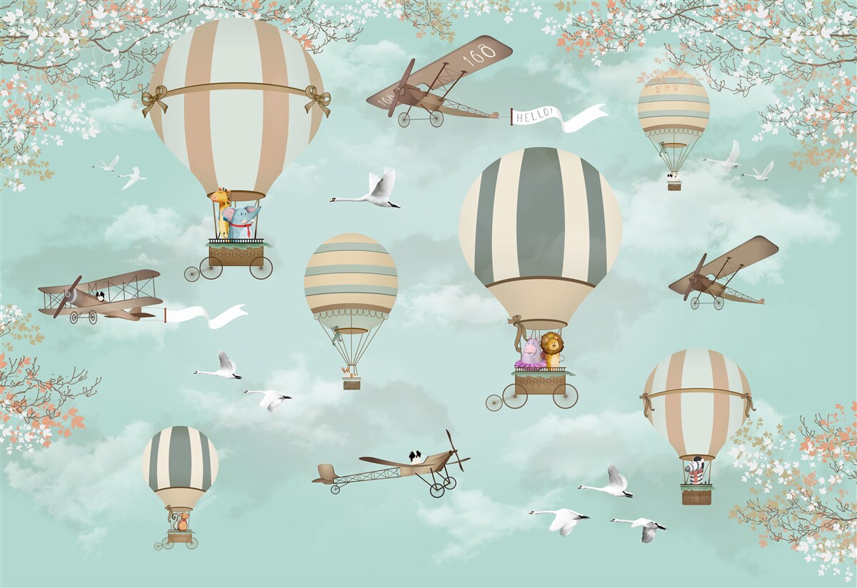 Fotobehang dieren begonnen aan hun reis naar de hemel