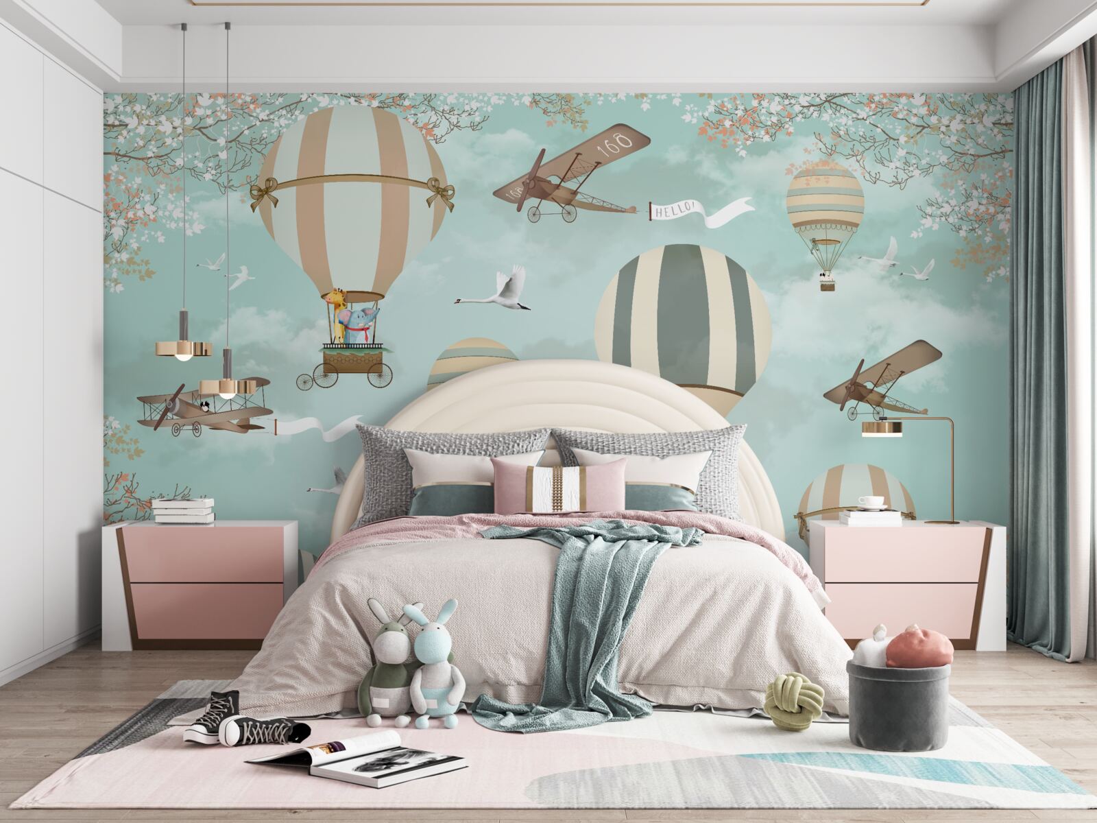 Fotobehang dieren begonnen aan hun reis naar de hemel