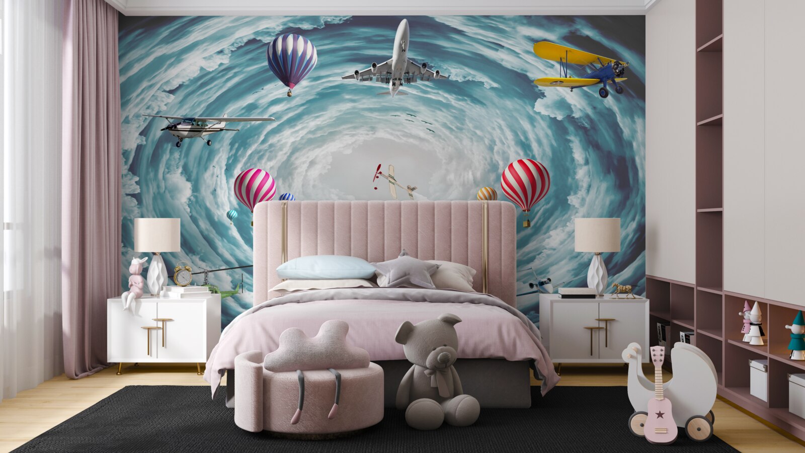 Fotobehang kokende eeuwigheid van kosmische oneindigheid