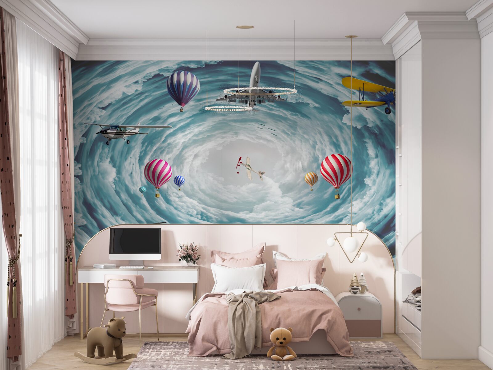 Fotobehang kokende eeuwigheid van kosmische oneindigheid