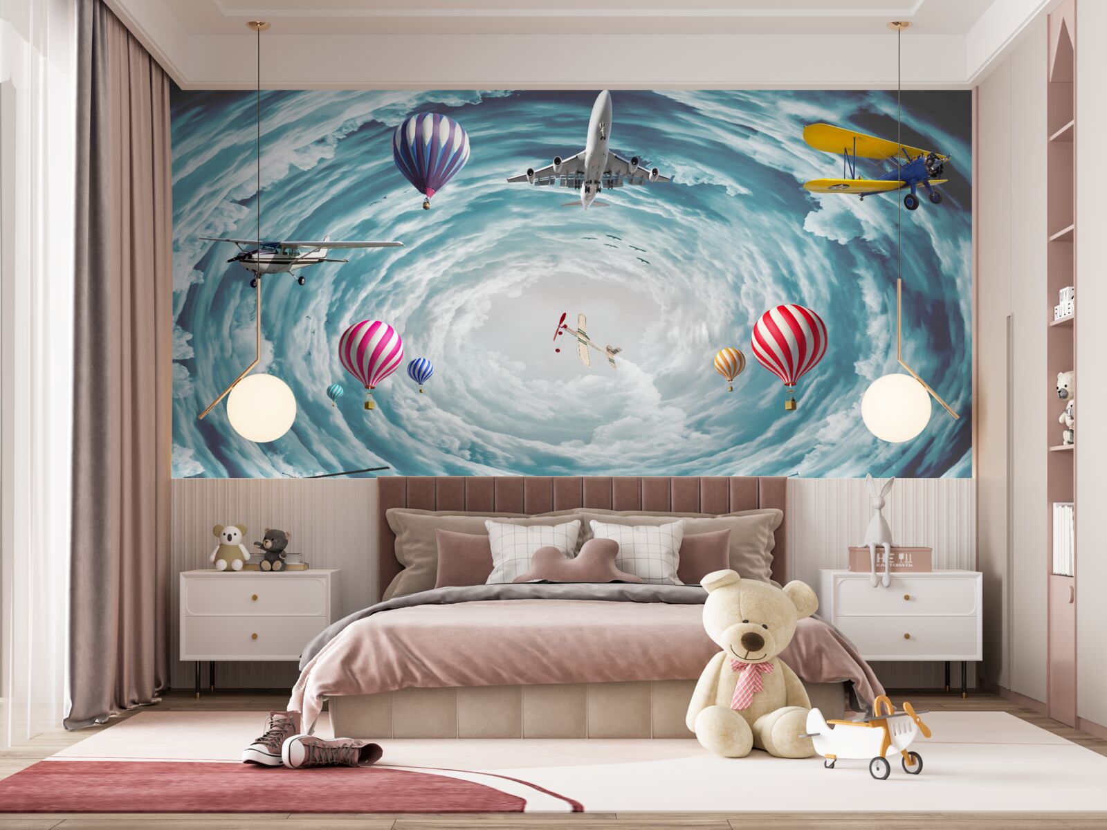 Fotobehang kokende eeuwigheid van kosmische oneindigheid