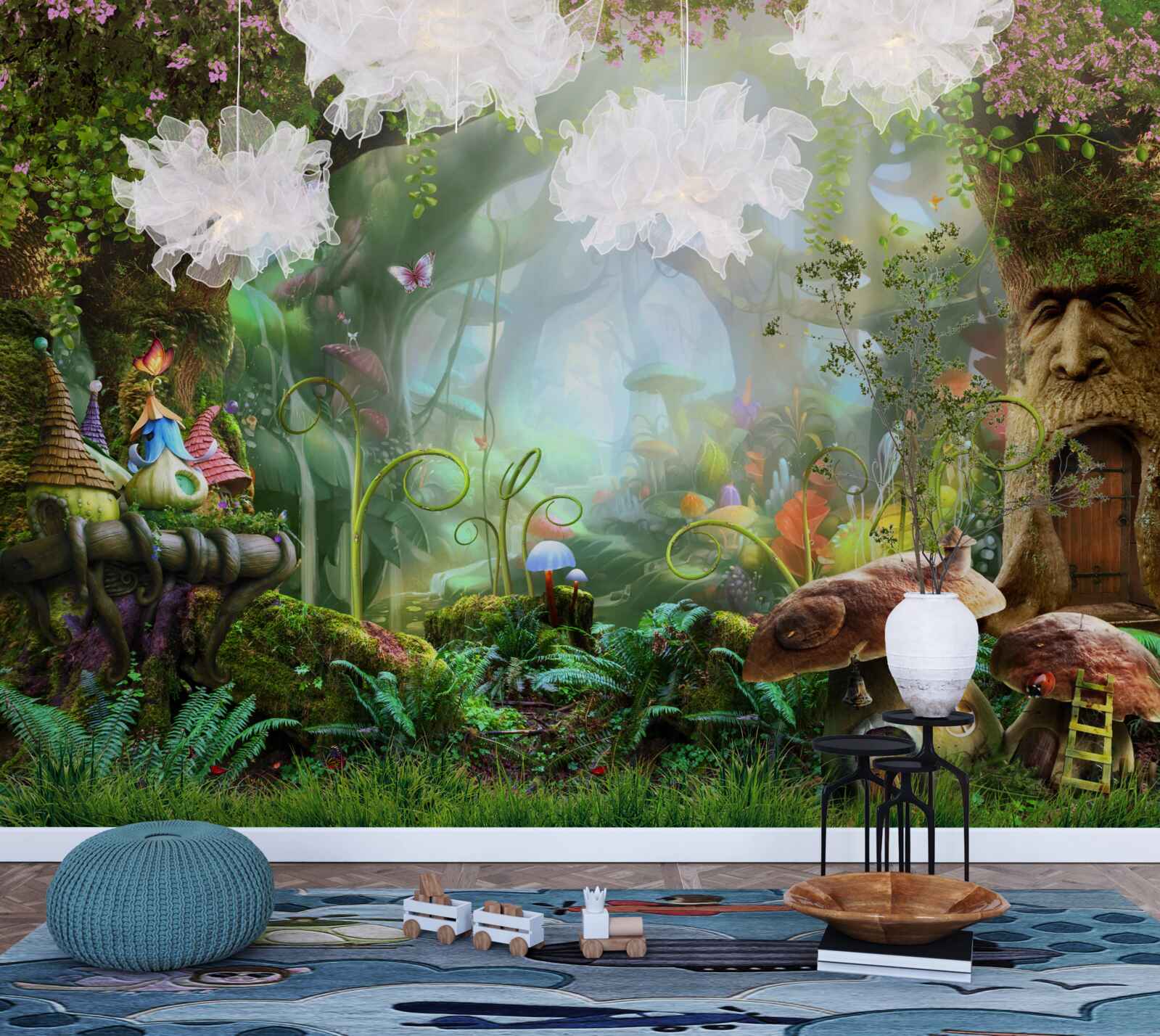 Fotobehang fascinerend sprookjesbos