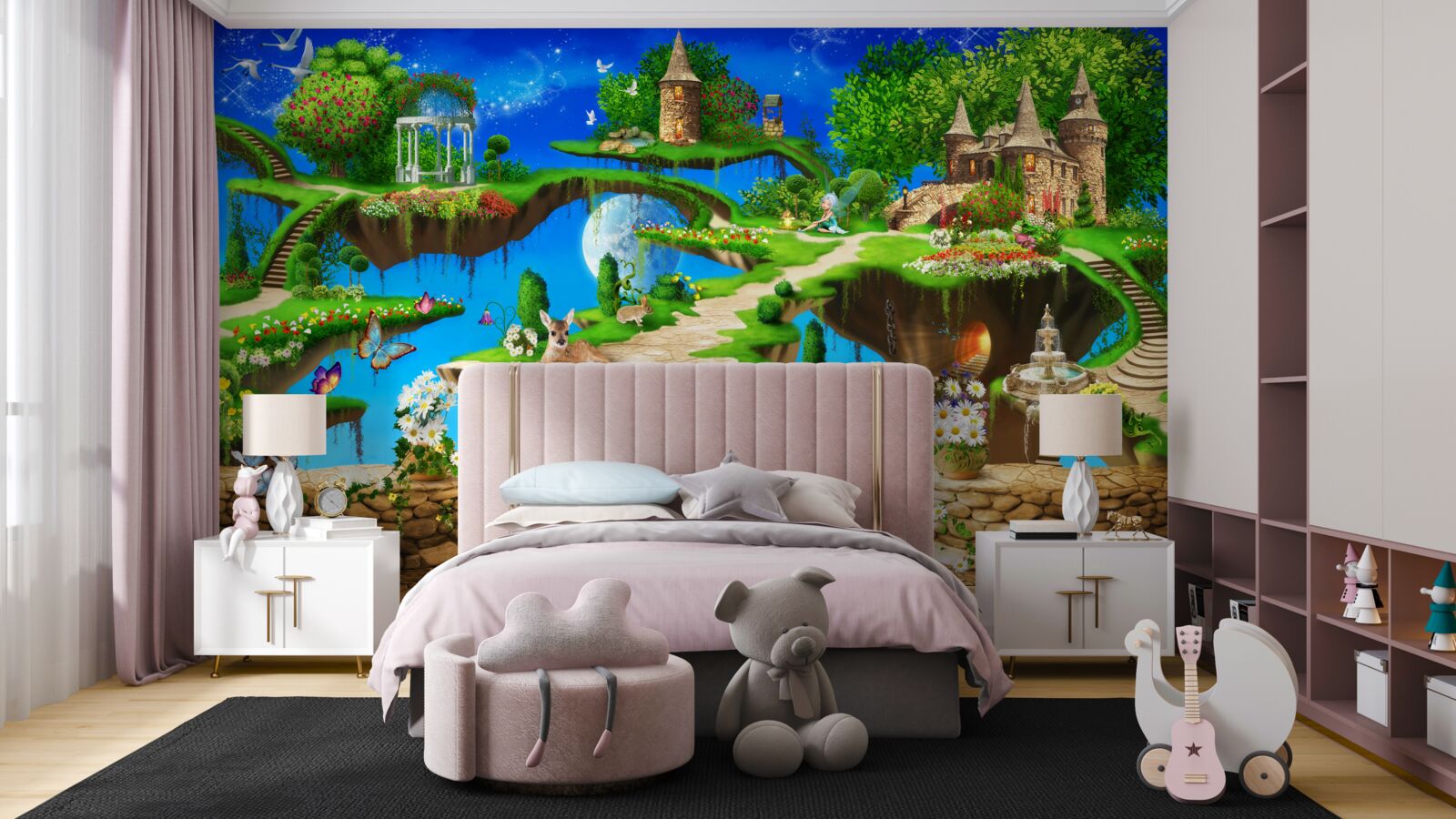 Fotobehang land van het magische bos