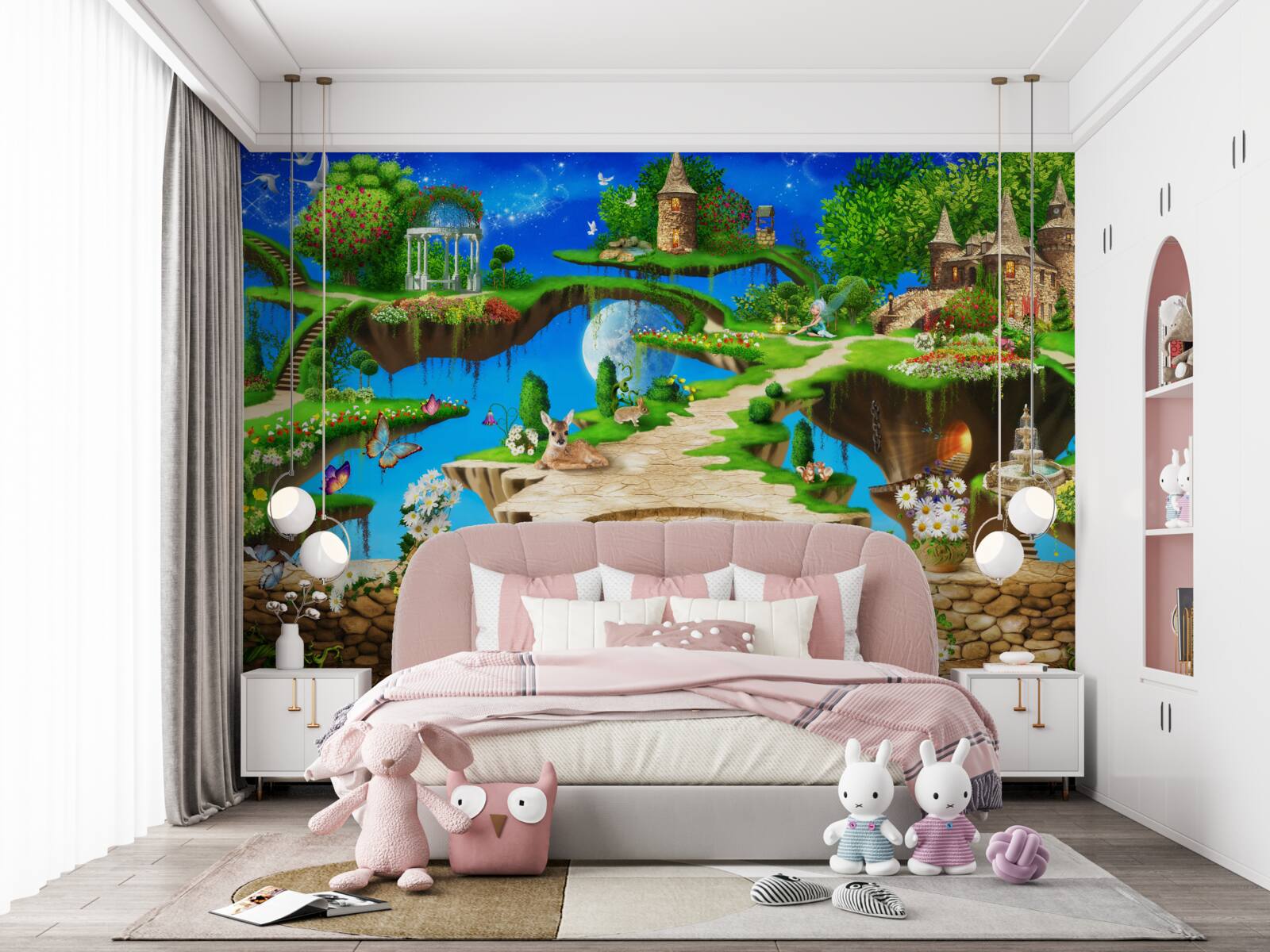 Fotobehang land van het magische bos