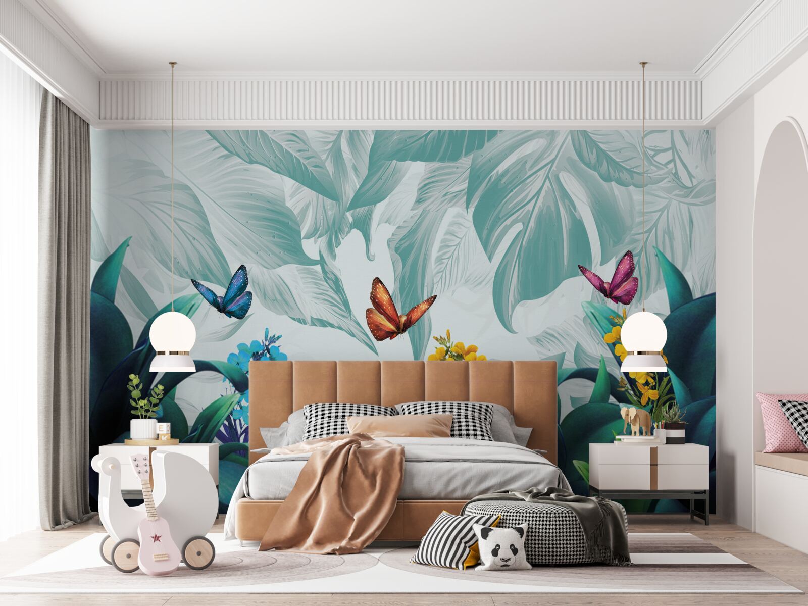 Fotobehang Vliegende vlinders leven in de tropen