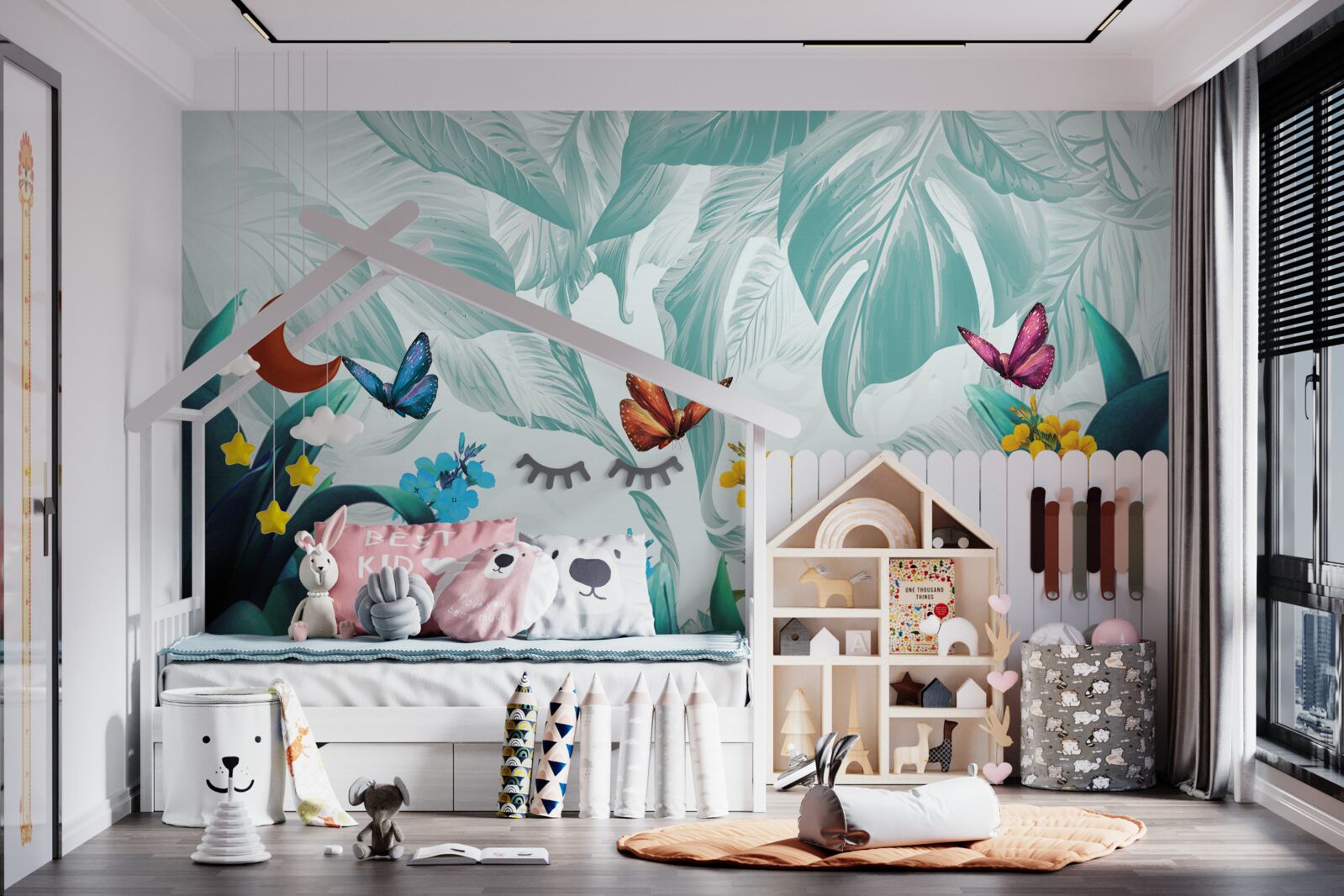 Fotobehang Vliegende vlinders leven in de tropen