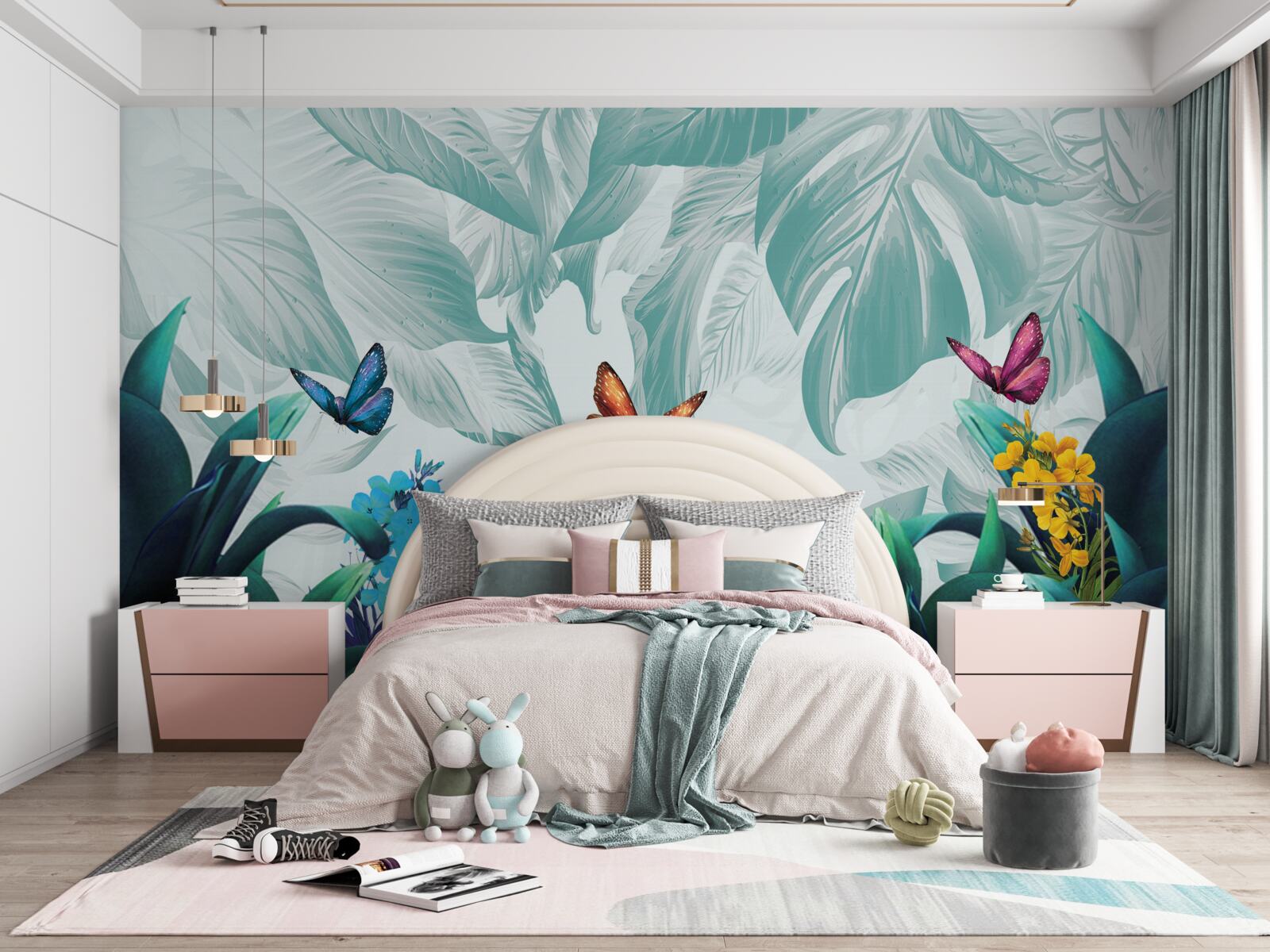 Fotobehang Vliegende vlinders leven in de tropen