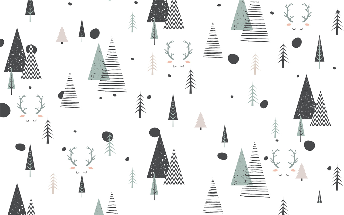 Fotobehang geometrisch abstract bos