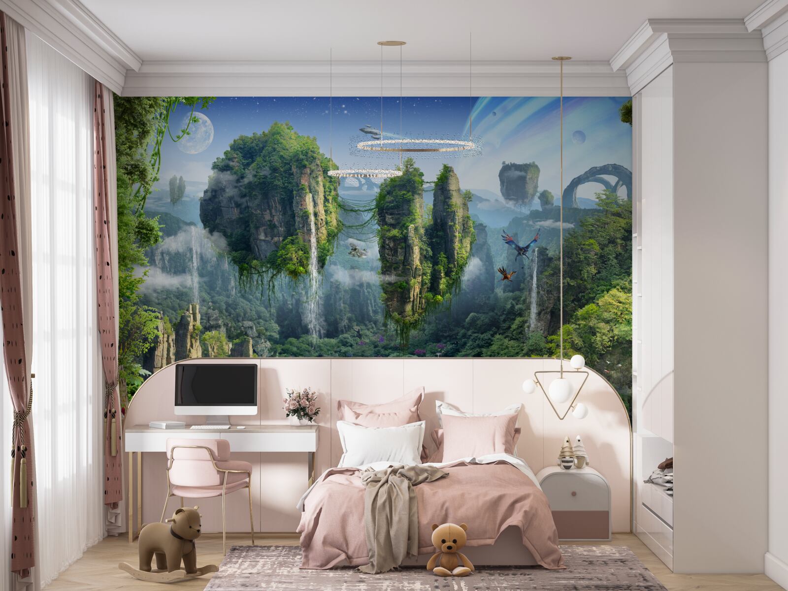 Fotobehang magische planeet pandora