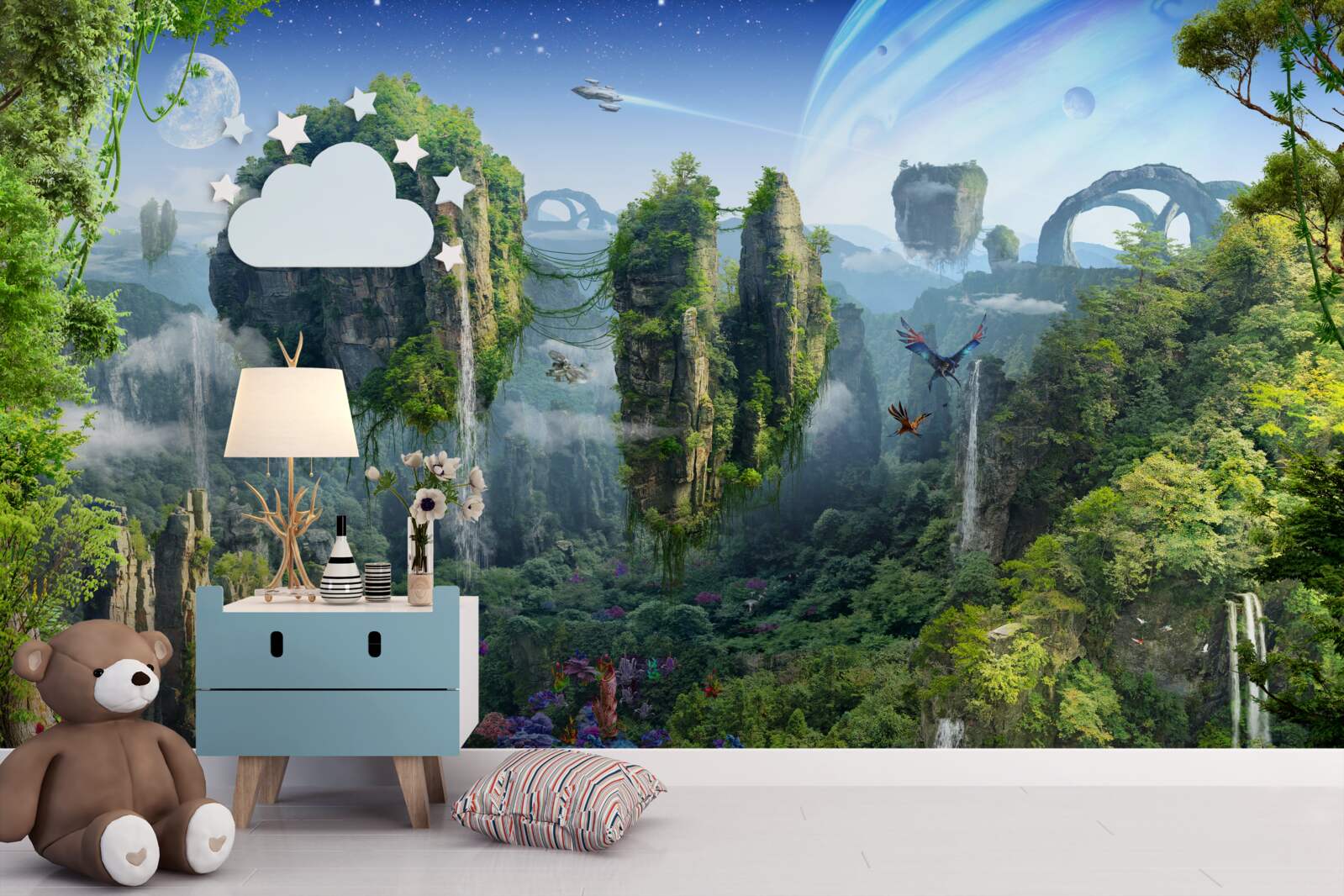 Fotobehang magische planeet pandora