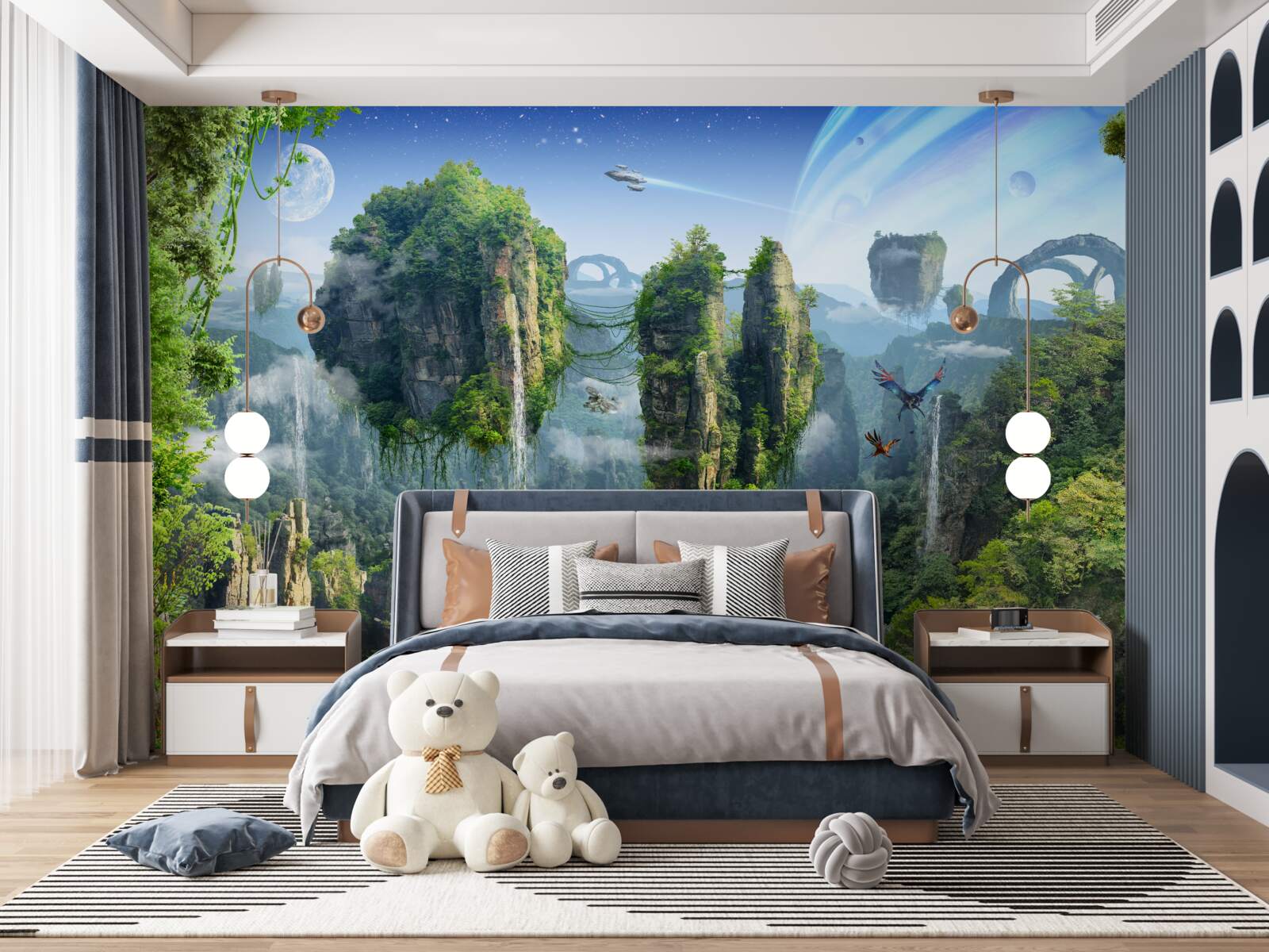 Fotobehang magische planeet pandora