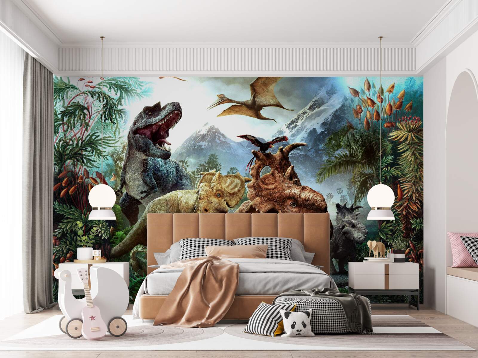 Fotobehang Jura dinosaurussen