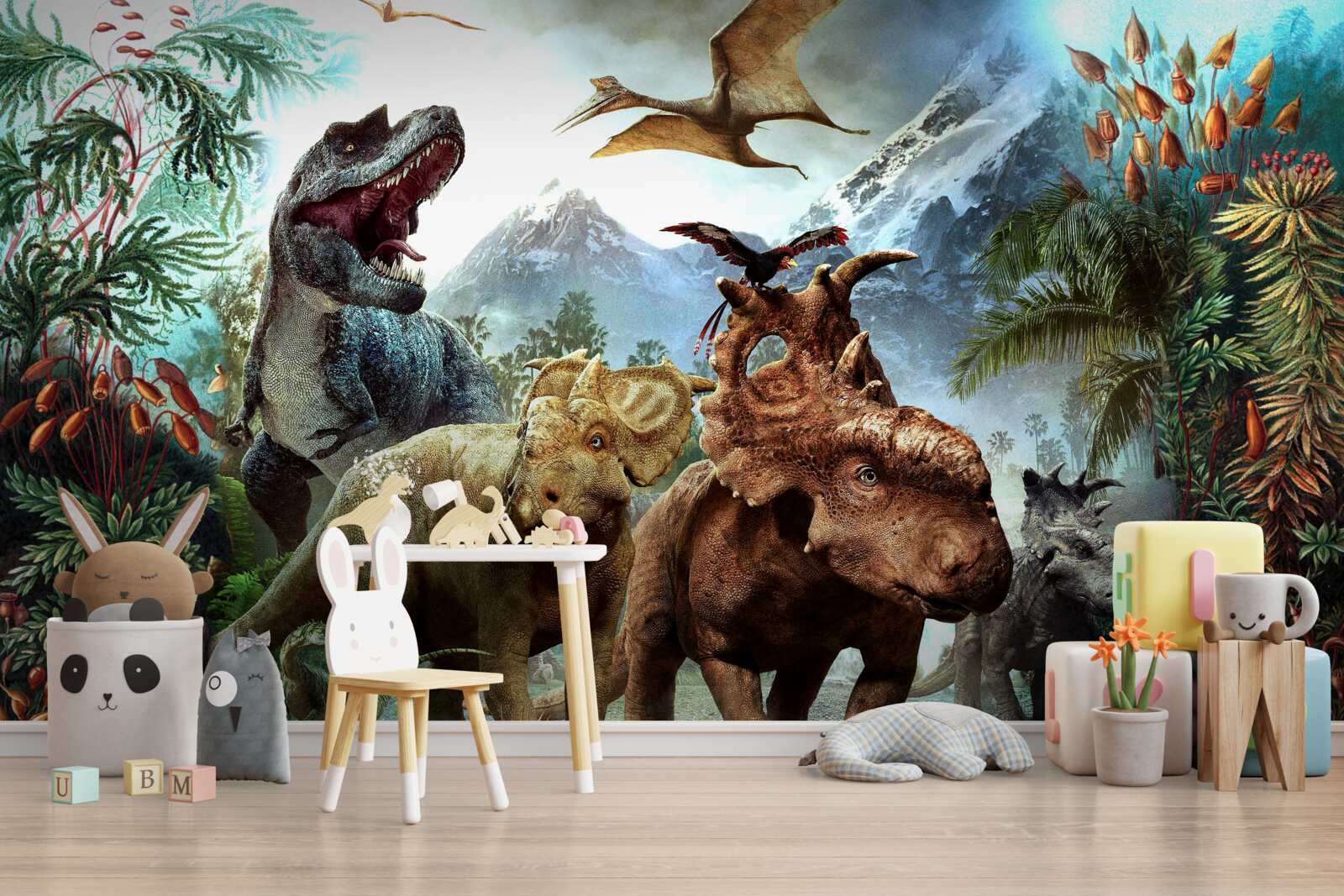 Fotobehang Jura dinosaurussen