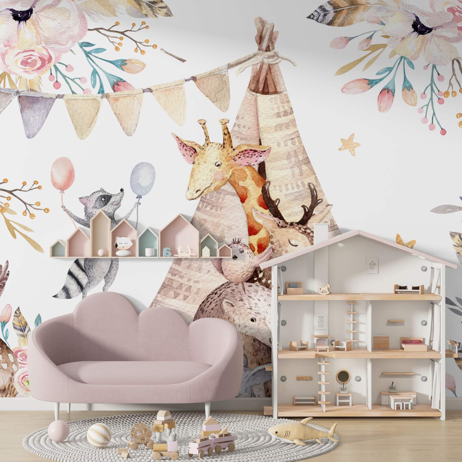 Fotobehang wezens bekijken het vanaf de tiba