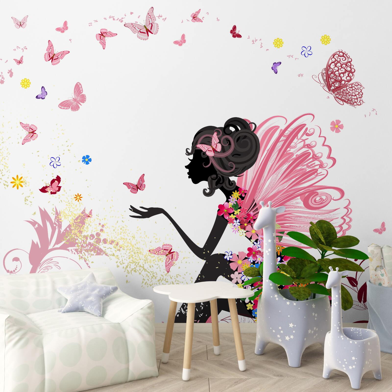 Fotobehang elfendame en lepidopteristen