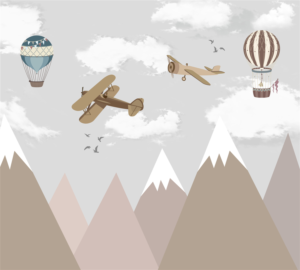 Fotobehang luchtvaart en topontmoetingen