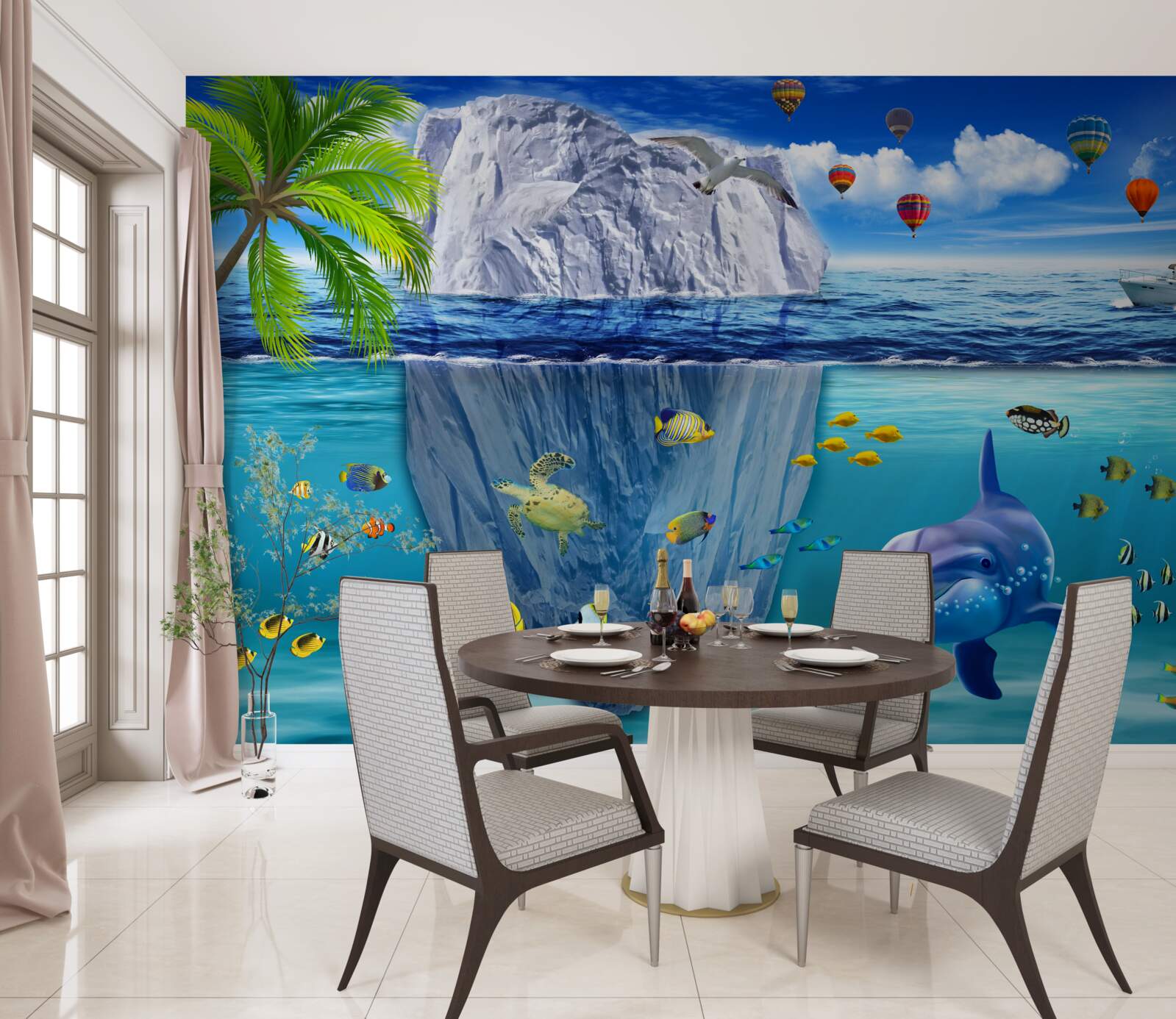 Fotobehang onderzeese soorten