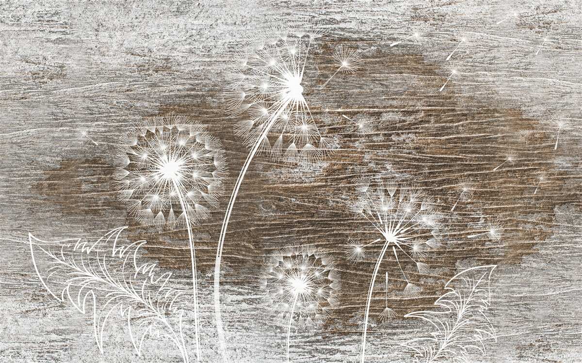 Fotobehang reeën, wit als sneeuw, op een boom