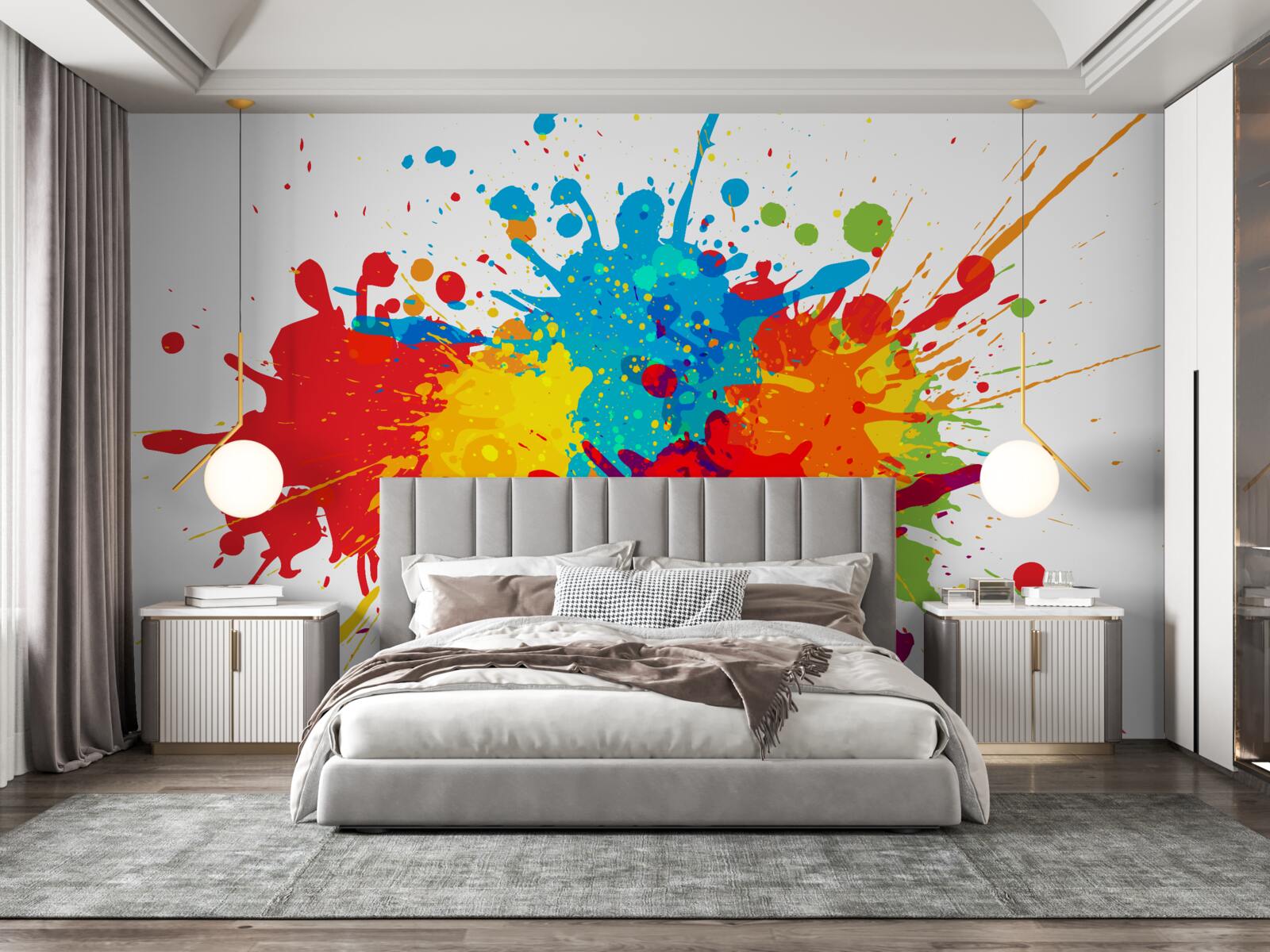 Fotobehang explosie van heldere kleuren