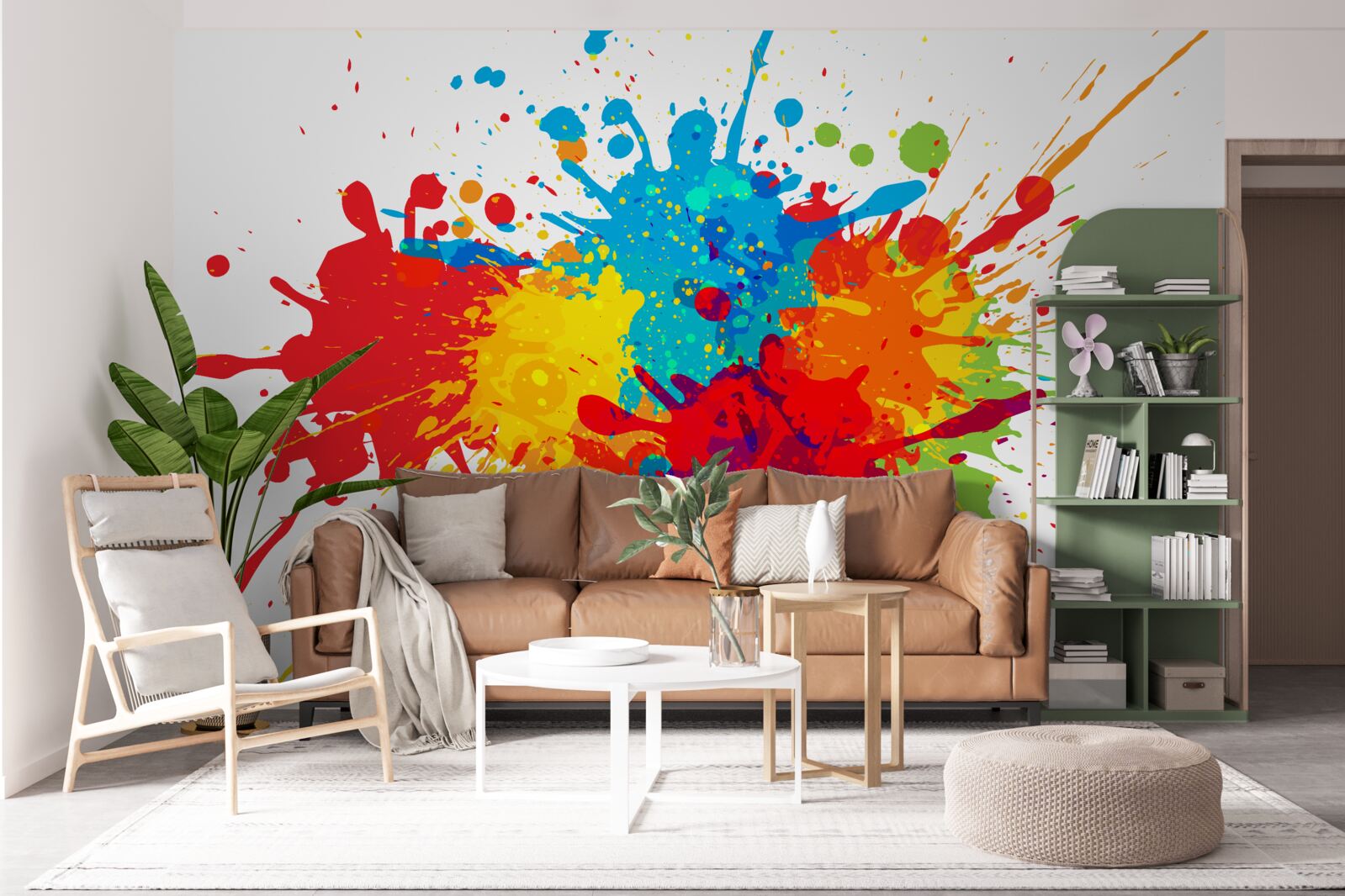 Fotobehang explosie van heldere kleuren