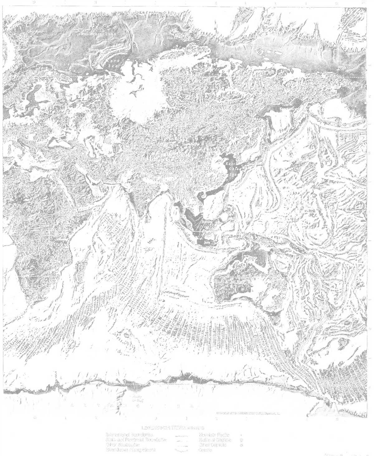 Fotobehang zonsondergang over berg abstractie en bos