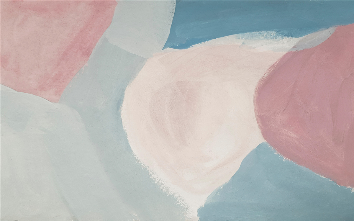 Fotobehang bleke kleurvlekken