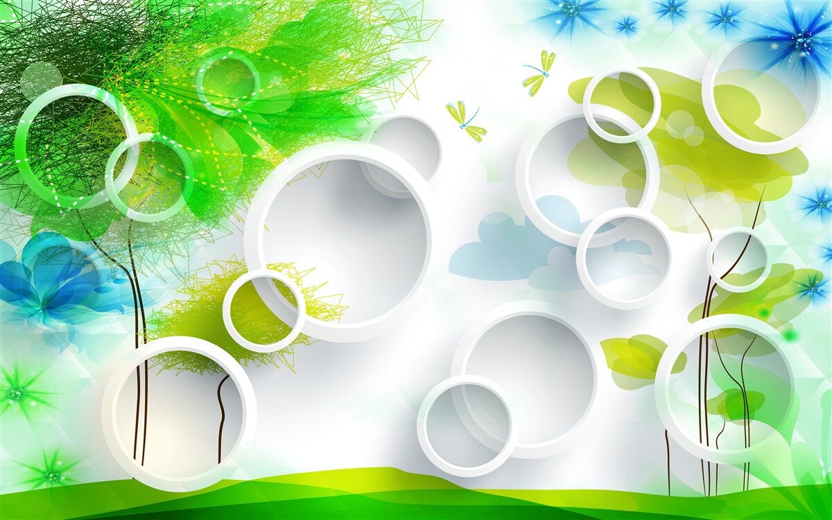 Fotobehang een explosie van zomerkleuren