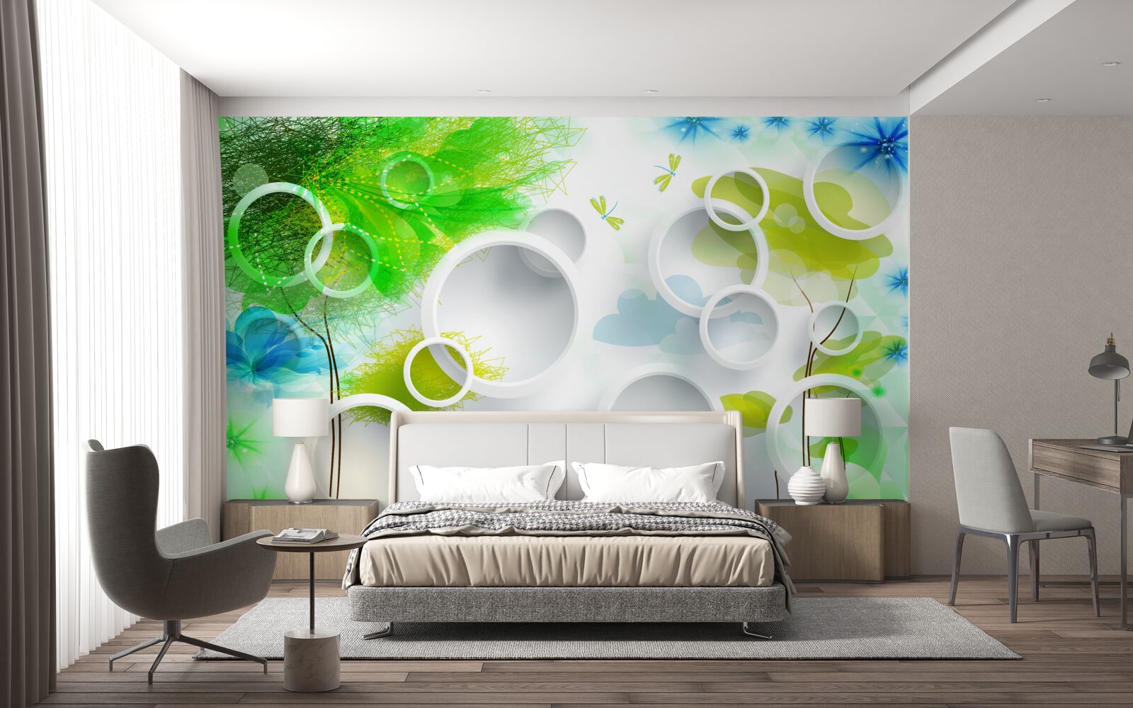 Fotobehang een explosie van zomerkleuren