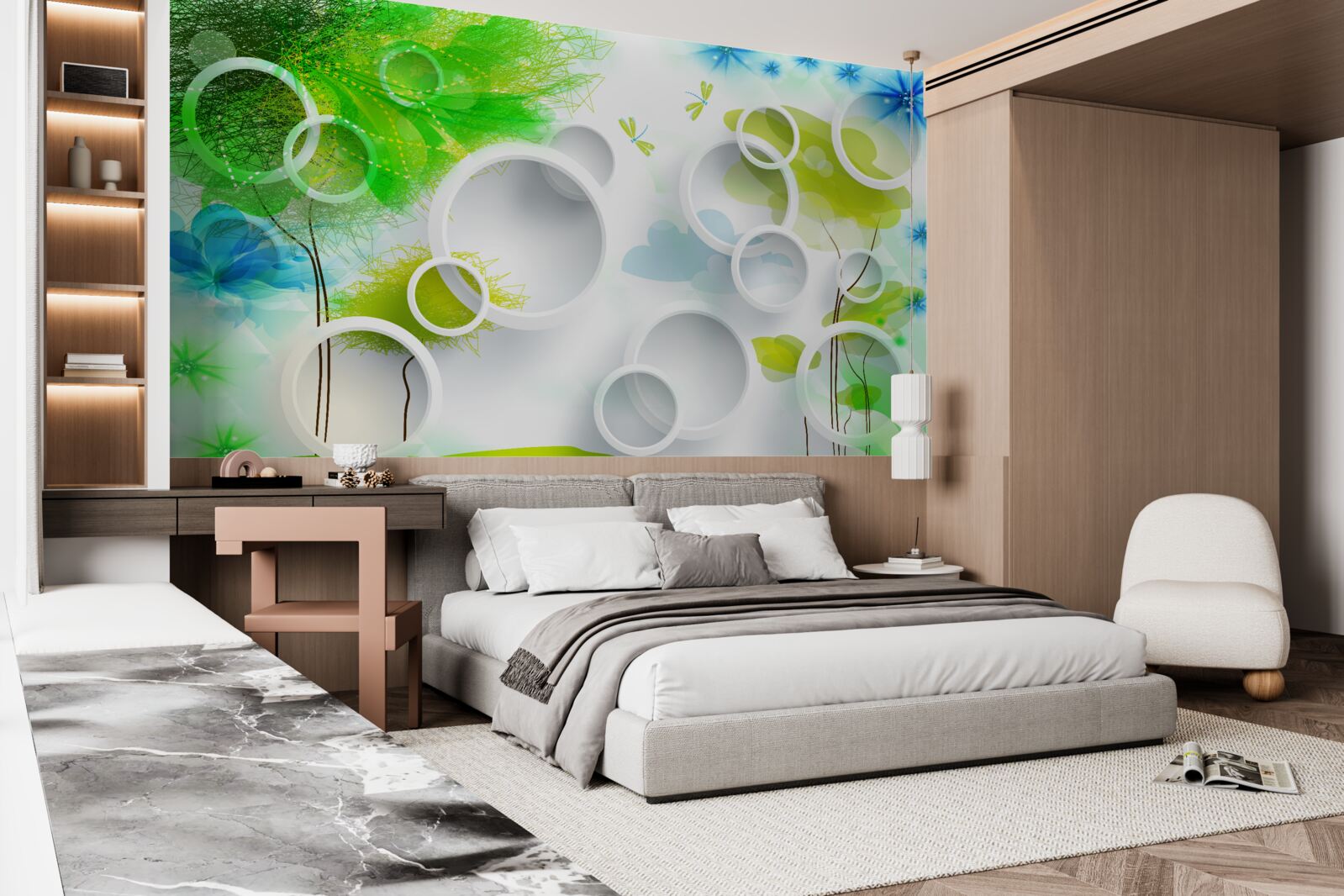 Fotobehang een explosie van zomerkleuren