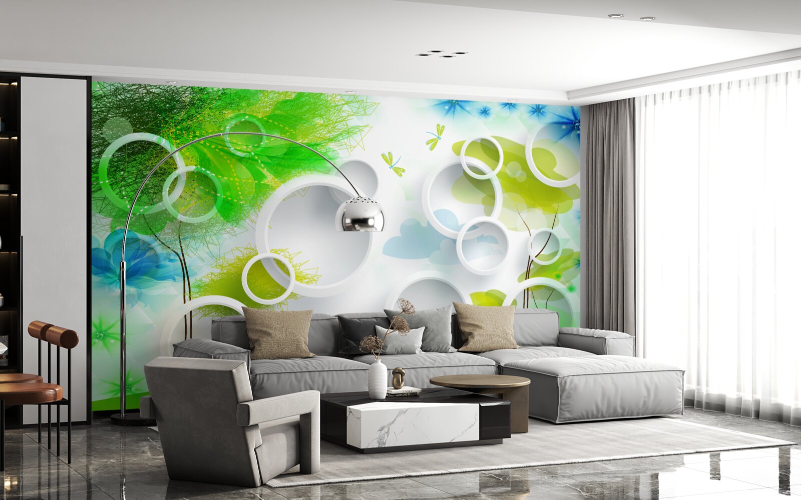 Fotobehang een explosie van zomerkleuren