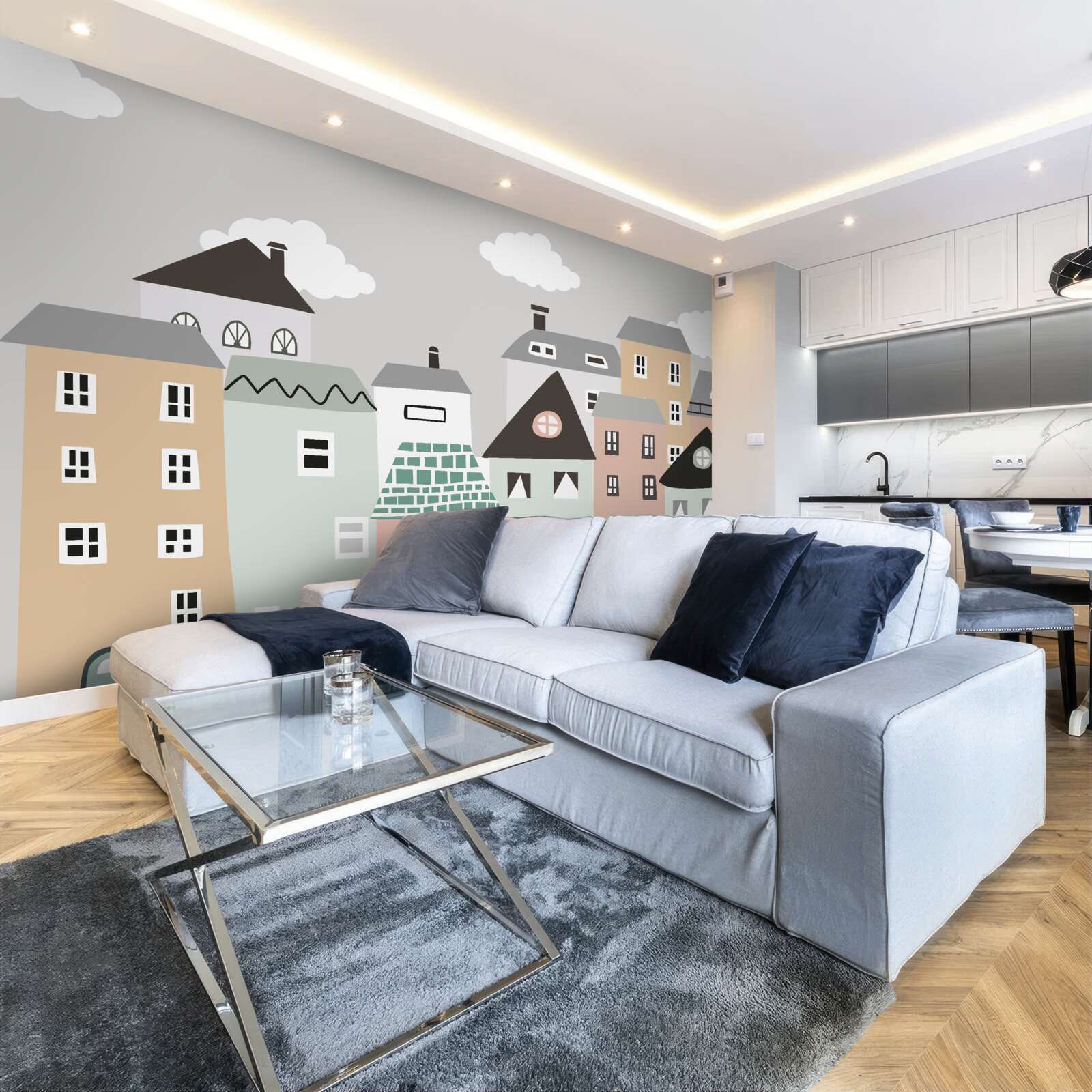 Fotobehang unieke woongebouwen