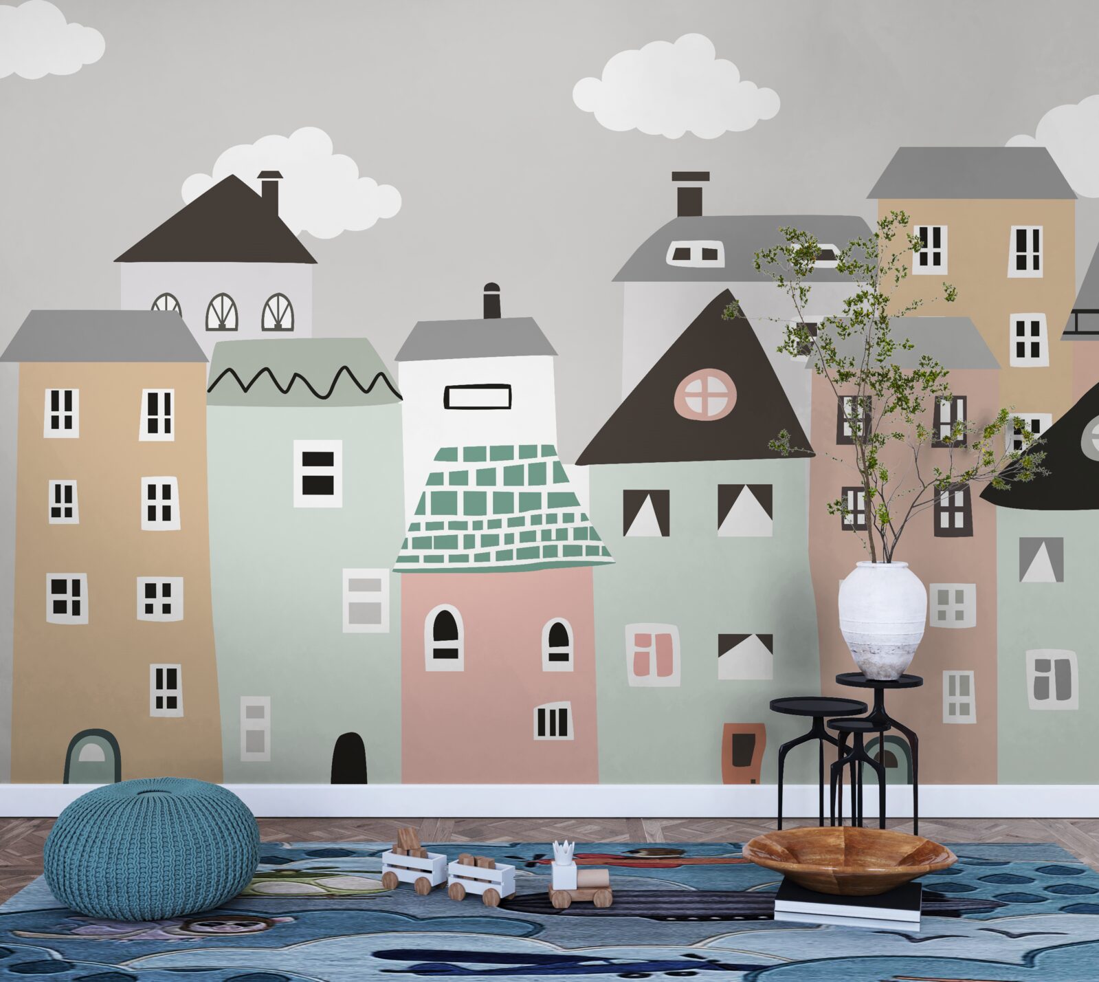 Fotobehang unieke woongebouwen