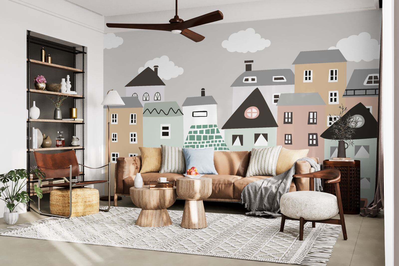 Fotobehang unieke woongebouwen