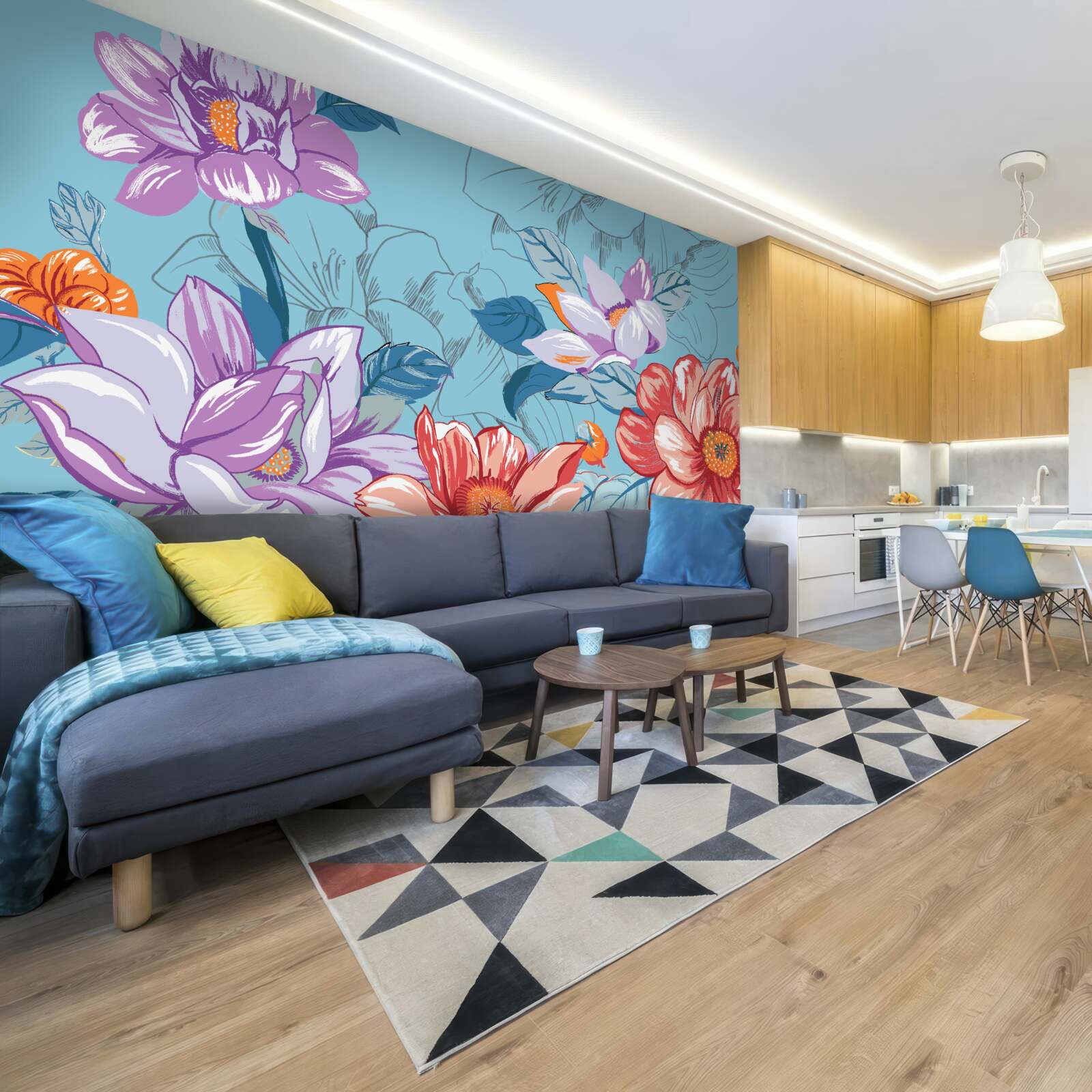 Fotobehang Bloemen van dichtbij maken indruk met hun schoonheid