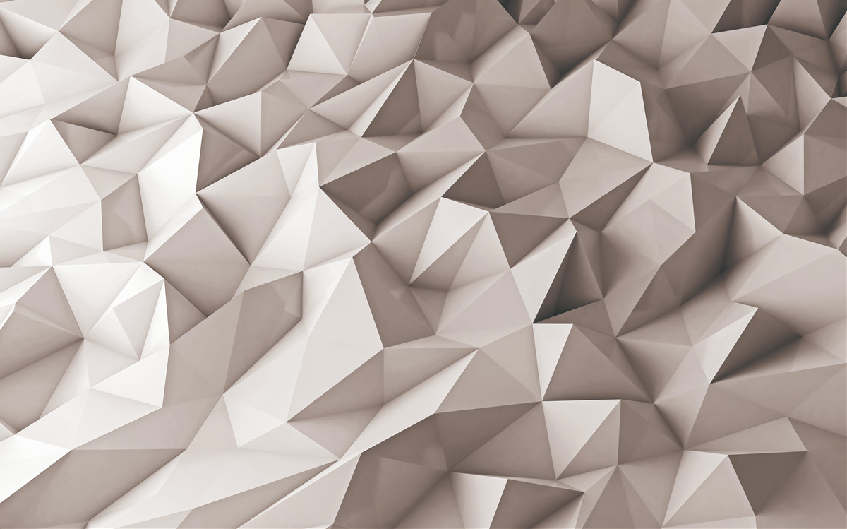 Fotobehang 3D modelleren van abstracte vormen