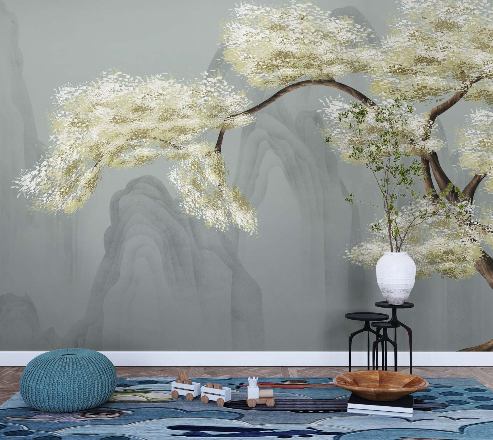 Fotobehang stuifmeelboom