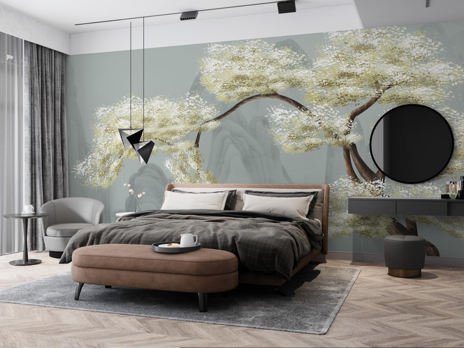 Fotobehang stuifmeelboom