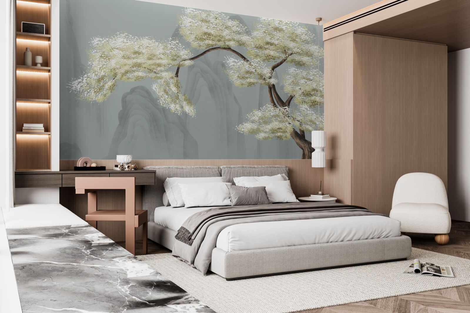 Fotobehang stuifmeelboom